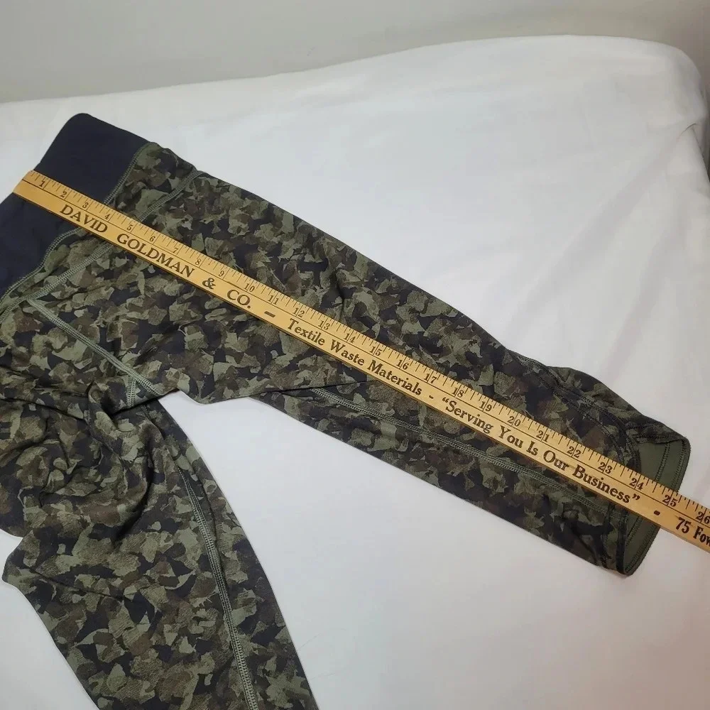 Lululemon Run Top Speed Crop Mystic Jungle Fatigue Camo Mid Rise Legging…